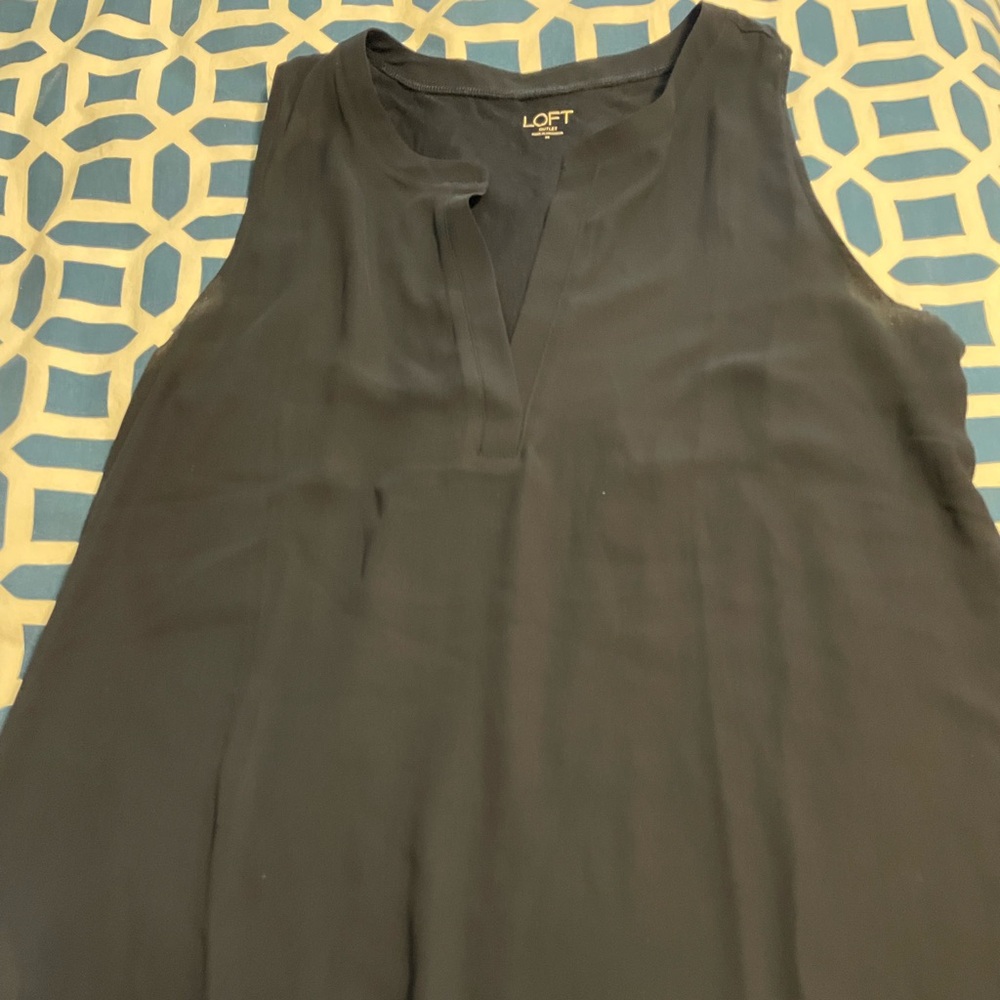 LOFT navy Sleeveless Top
